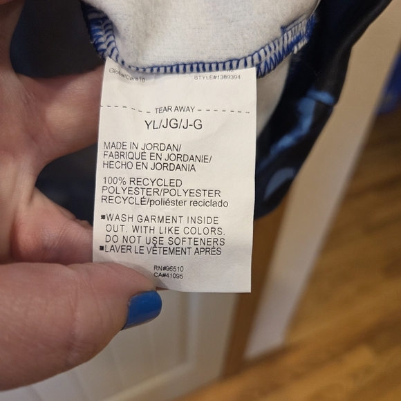 Under Armour Boys' Armour Fleece Camo Hoodie Youth Large Black Blue Activewear - Picture 5 of 8